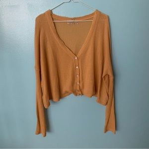 Urban Outfitters Waffle Cropped Top